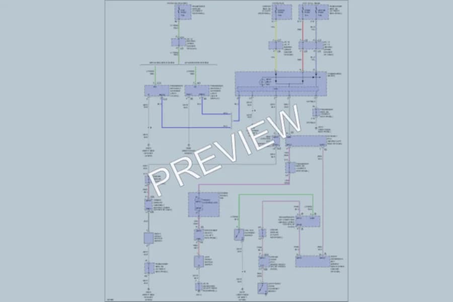 2001 Lexus LS430 Warning Systems wiring diagram preview