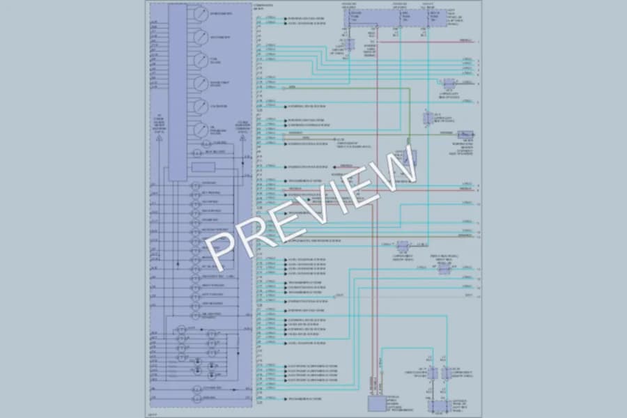 2001 Lexus LX470 Instrument Cluster wiring diagram preview
