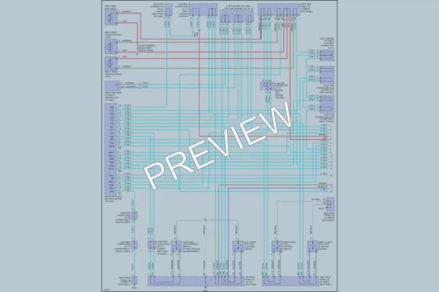 2001 Lexus LX470 Interior Lights wiring diagram preview