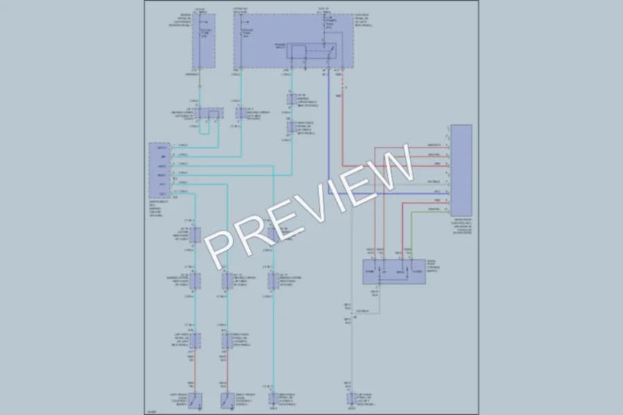 2001 Lexus LX470 Power Top Sunroof wiring diagram preview