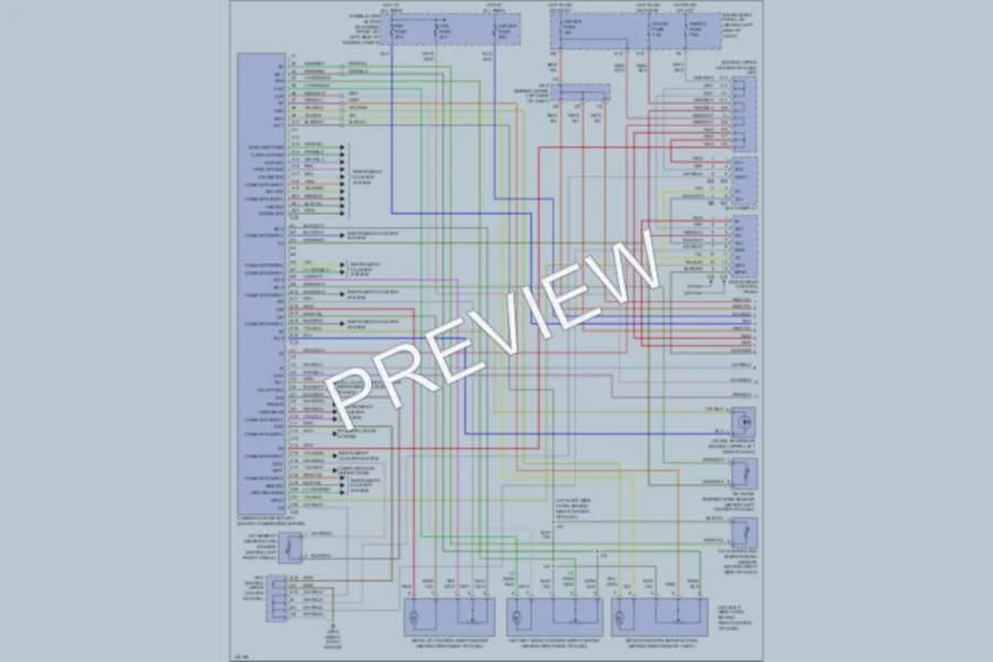 2001 Lexus RX300 Air Conditioning wiring diagram preview