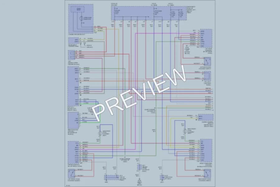 2001 Lexus RX300 Interior Lights wiring diagram preview
