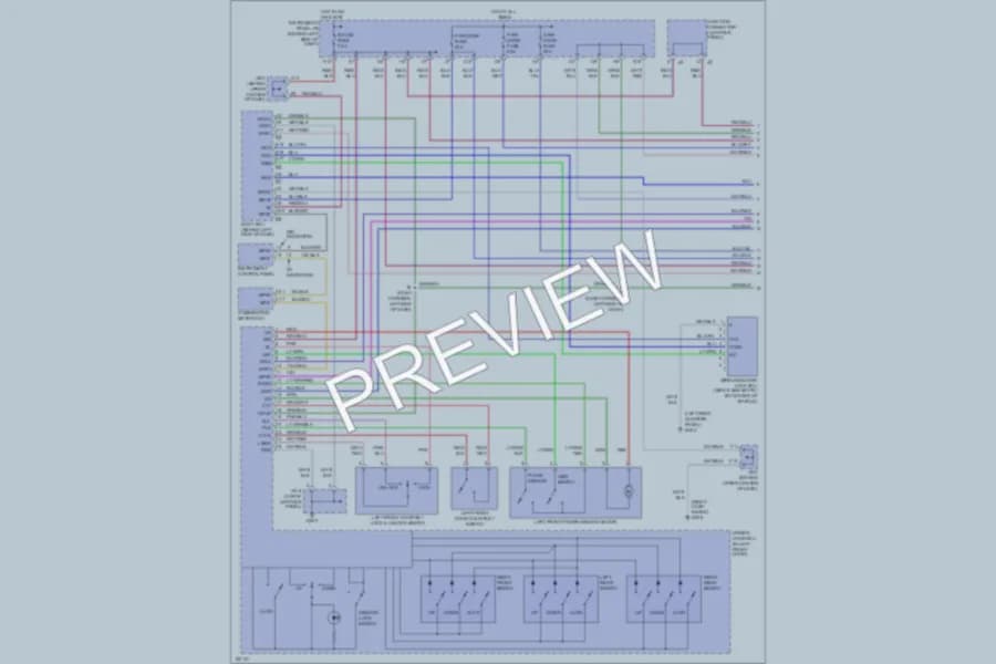 2001 Lexus RX300 Power Windows wiring diagram preview
