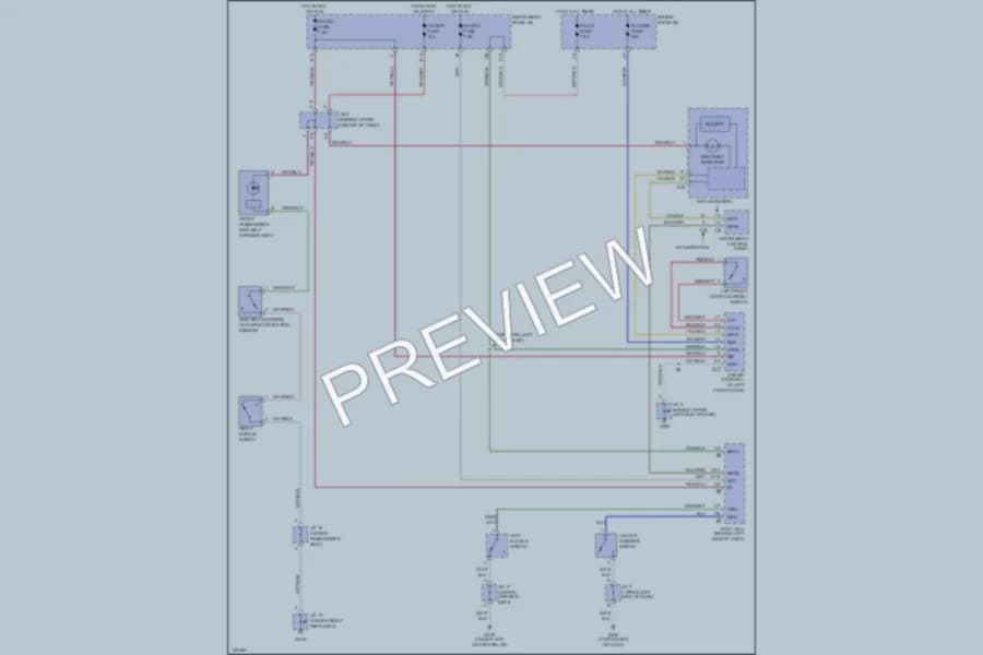 2001 Lexus RX300 Warning Systems wiring diagram preview