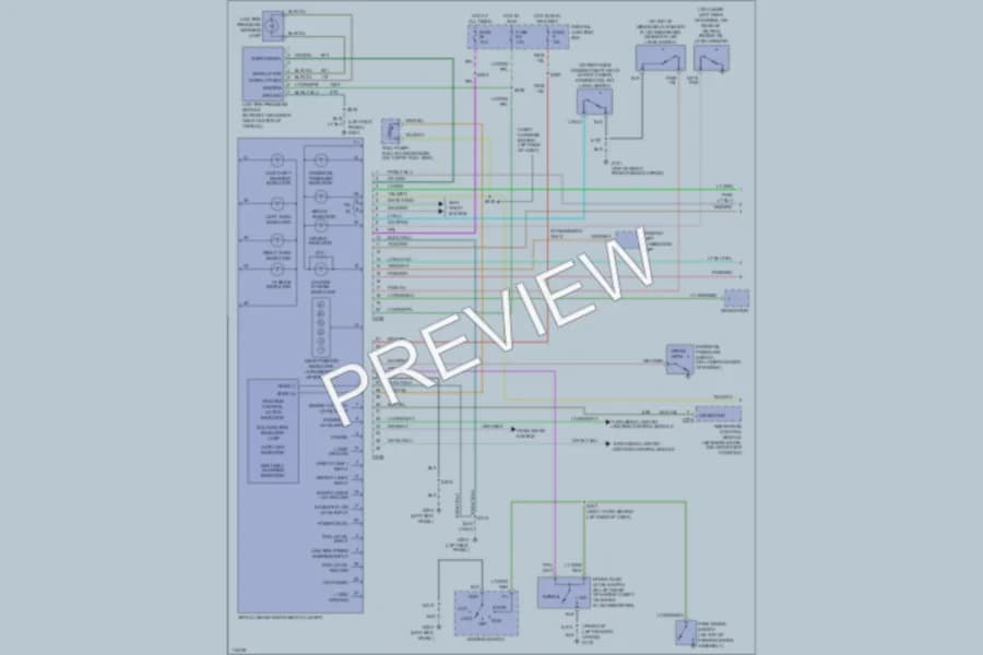 2001 Lincoln Continental Instrument Cluster wiring diagram preview