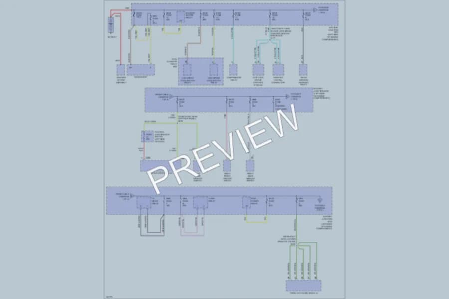 2001 Lincoln Continental Power Distribution wiring diagram preview