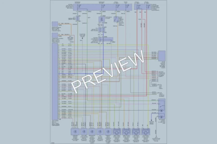 2001 Lincoln LS Anti Lock Brakes wiring diagram preview