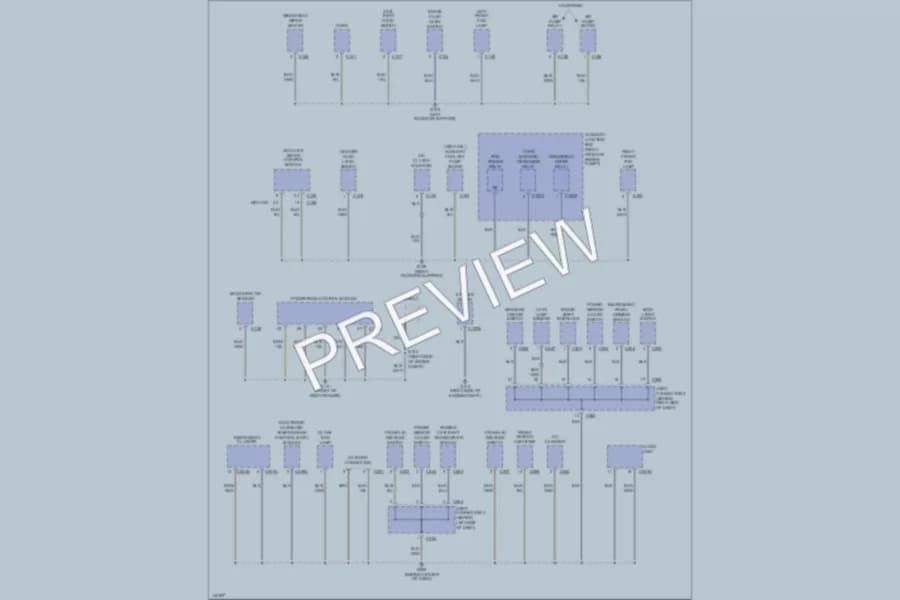 2001 Lincoln LS Ground Distribution wiring diagram preview
