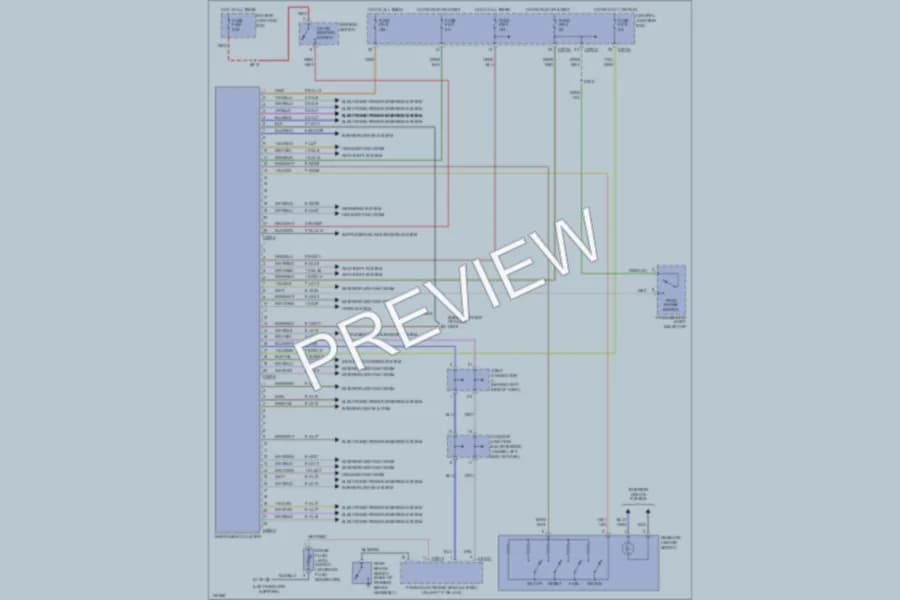 2001 Lincoln LS Instrument Cluster wiring diagram preview