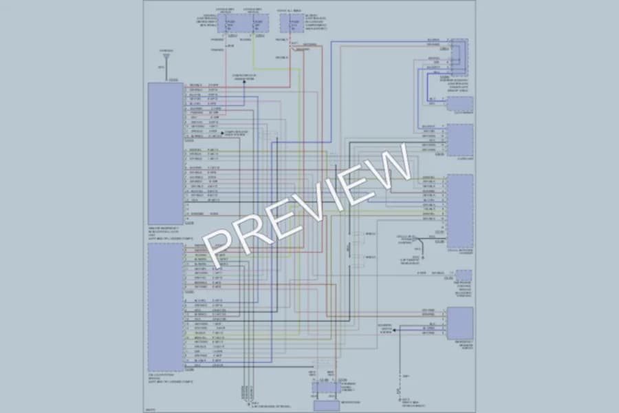 2001 Lincoln LS Navigation wiring diagram preview