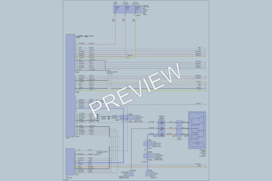 2001 Lincoln LS Radio wiring diagram preview