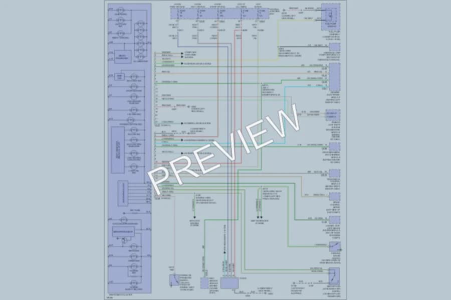 2001 Lincoln Navigator Instrument Cluster wiring diagram preview