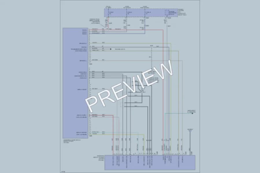 2001 Lincoln Navigator Navigation wiring diagram preview