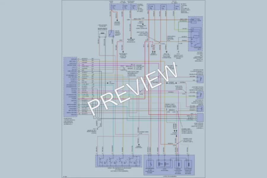 2001 Lincoln TownCar Transmission wiring diagram preview