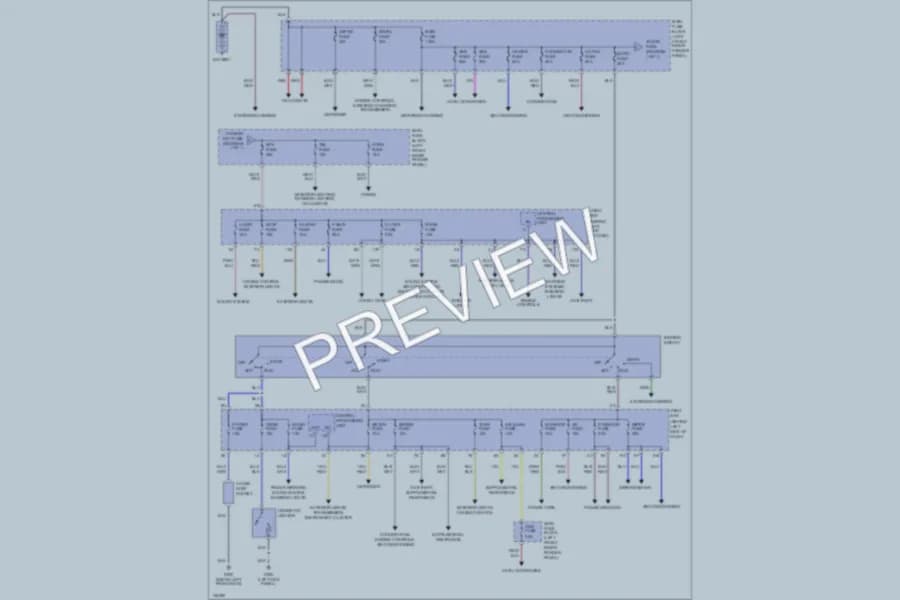 2001 Mazda 626 Power Distribution wiring diagram preview