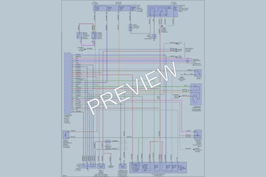 2001 Mazda 626 Transmission wiring diagram preview