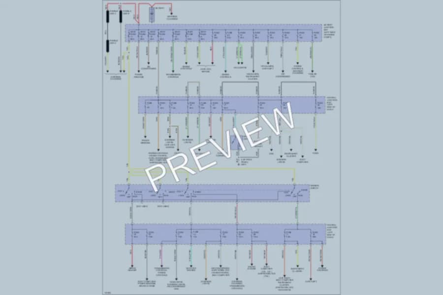 2001 Mazda B2300 Power Distribution wiring diagram preview