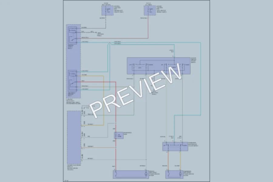 2001 Mazda B2300 Power Windows wiring diagram preview