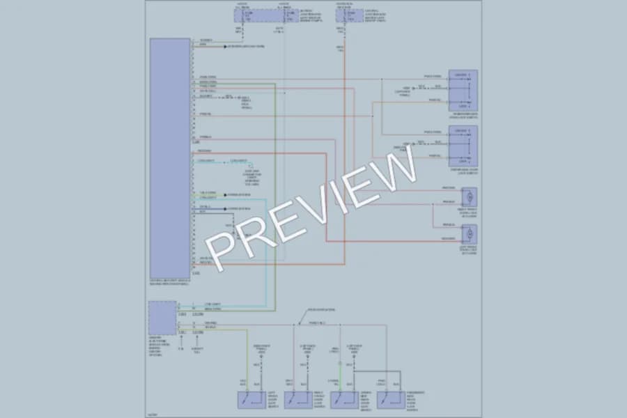 2001 Mazda B2500 Anti Theft wiring diagram preview