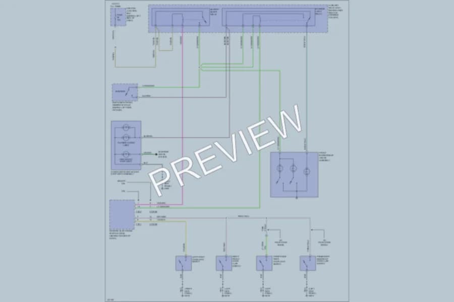 2001 Mazda B2500 Interior Lights wiring diagram preview