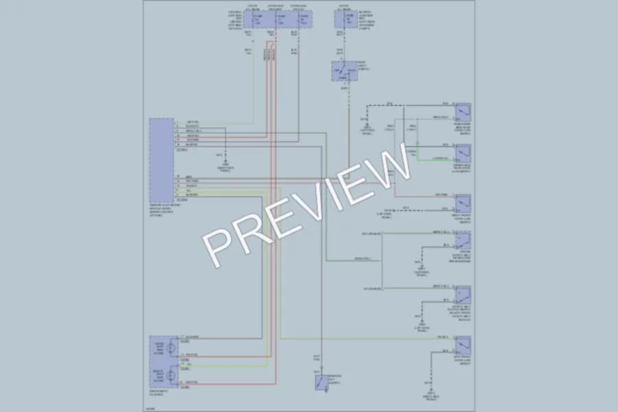 2001 Mazda B4000 Warning Systems wiring diagram preview