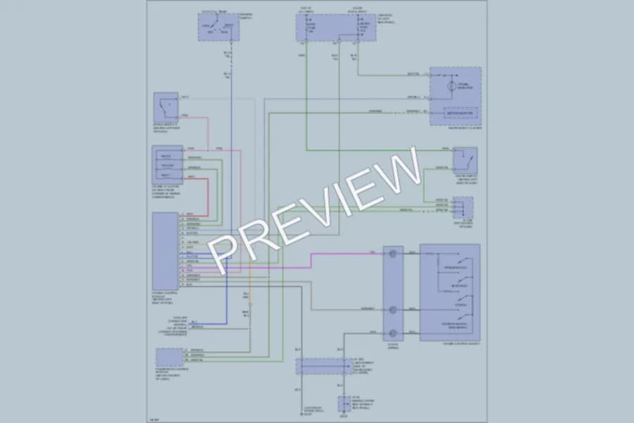 2001 Mazda MPV Cruise Control wiring diagram preview