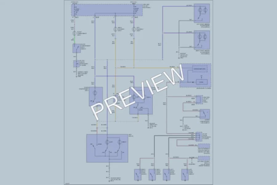 2001 Mazda MPV Interior Lights wiring diagram preview