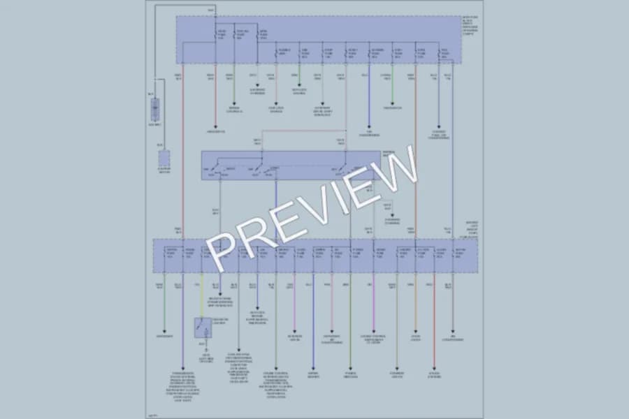 2001 Mazda Miata Power Distribution wiring diagram preview