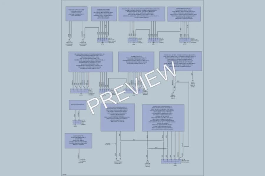 2001 Mazda Millenia Ground Distribution wiring diagram preview