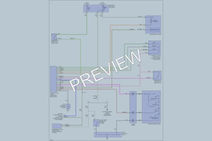 2001 Mazda Protege Cruise Control wiring diagram preview