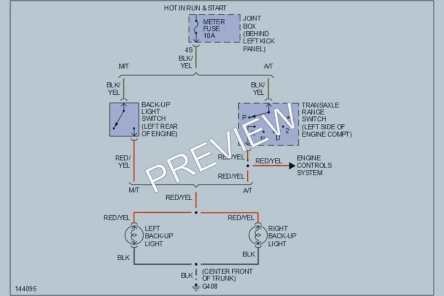 2001 Mazda Protege Exterior Lights wiring diagram preview