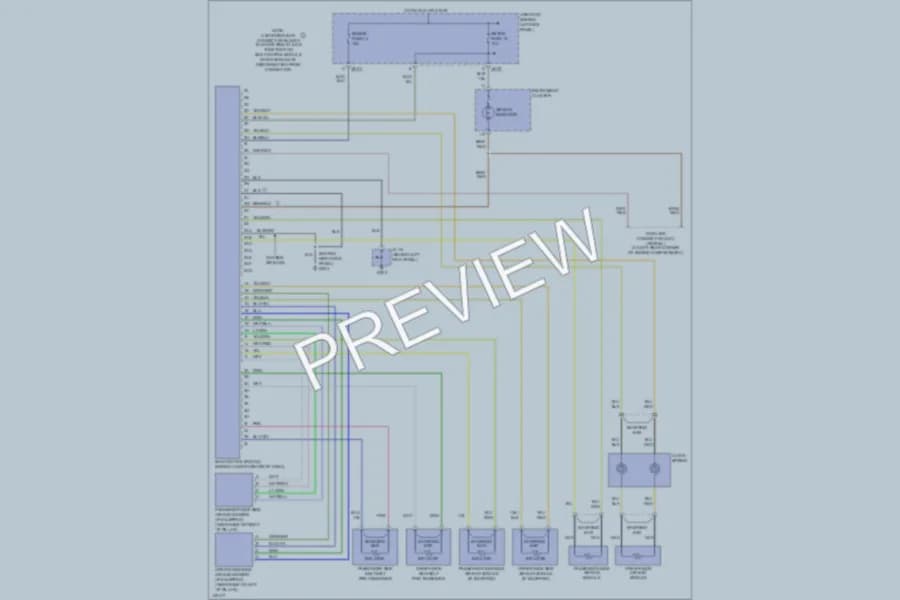 2001 Mazda Protege Supplemental Restraints wiring diagram preview