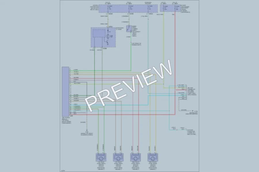2001 Mazda Tribute Anti Lock Brakes wiring diagram preview