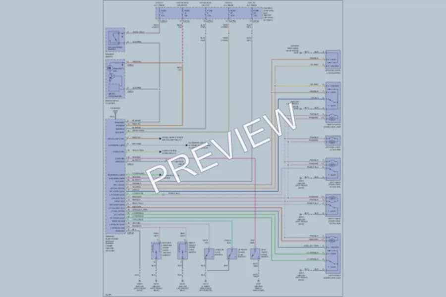 2001 Mazda Tribute Anti Theft wiring diagram preview