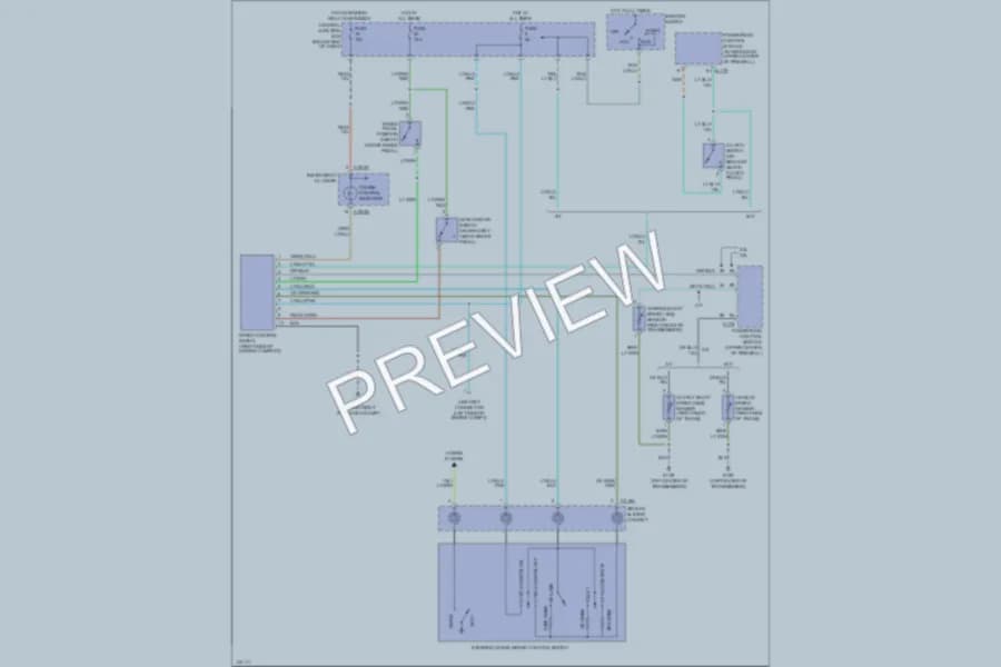 2001 Mazda Tribute Cruise Control wiring diagram preview