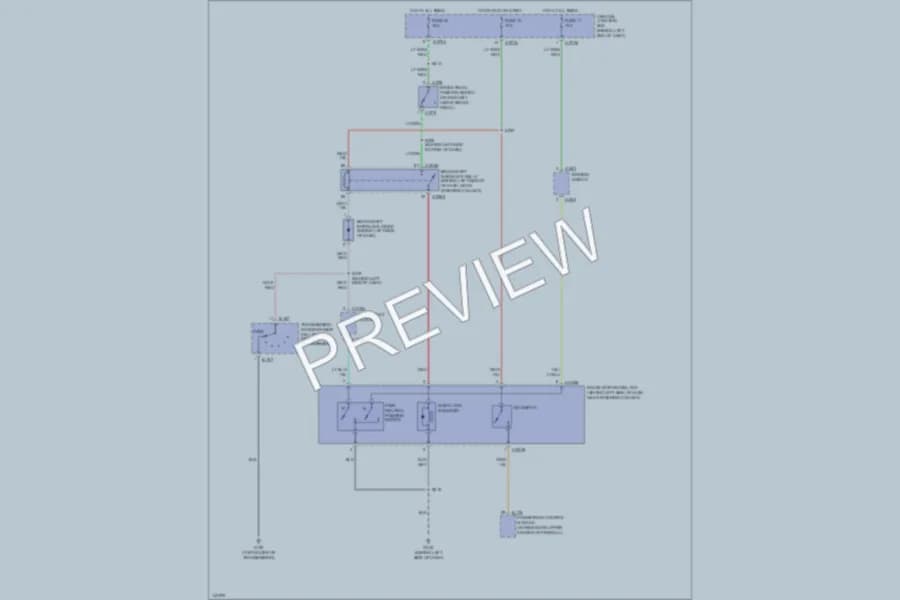 2001 Mazda Tribute Shift Interlocks wiring diagram preview