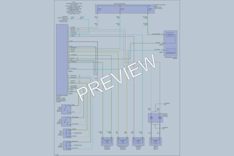 2001 Mazda Tribute Supplemental Restraints wiring diagram preview