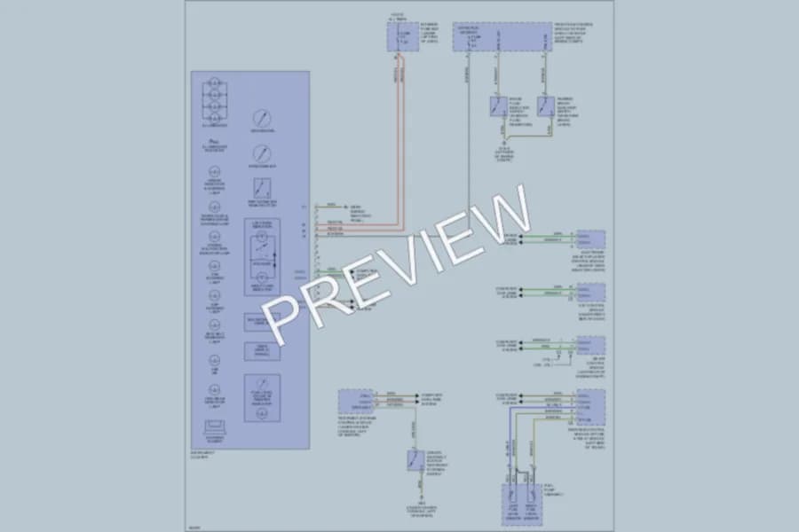 2001 MercedesBenz C240 Instrument Cluster wiring diagram preview