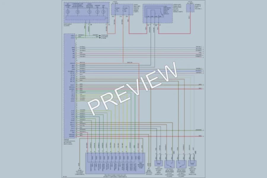 2001 MercedesBenz CLK320 Anti Lock Brakes wiring diagram preview