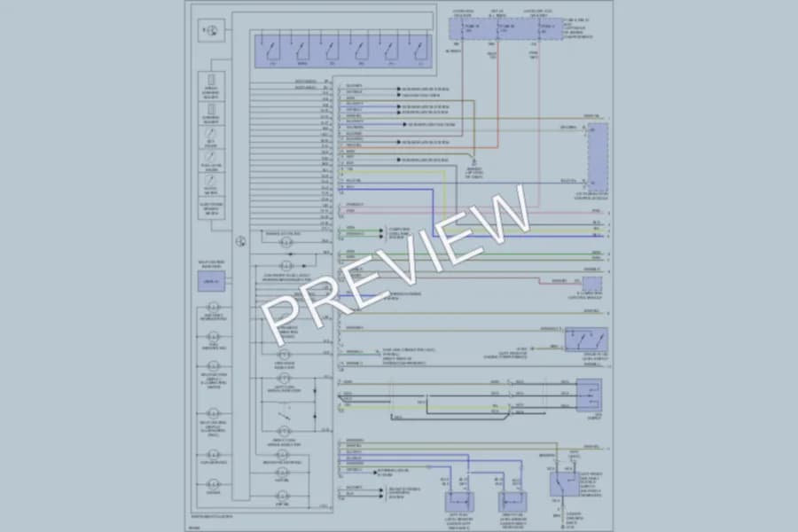 2001 MercedesBenz CLK320 Instrument Cluster wiring diagram preview