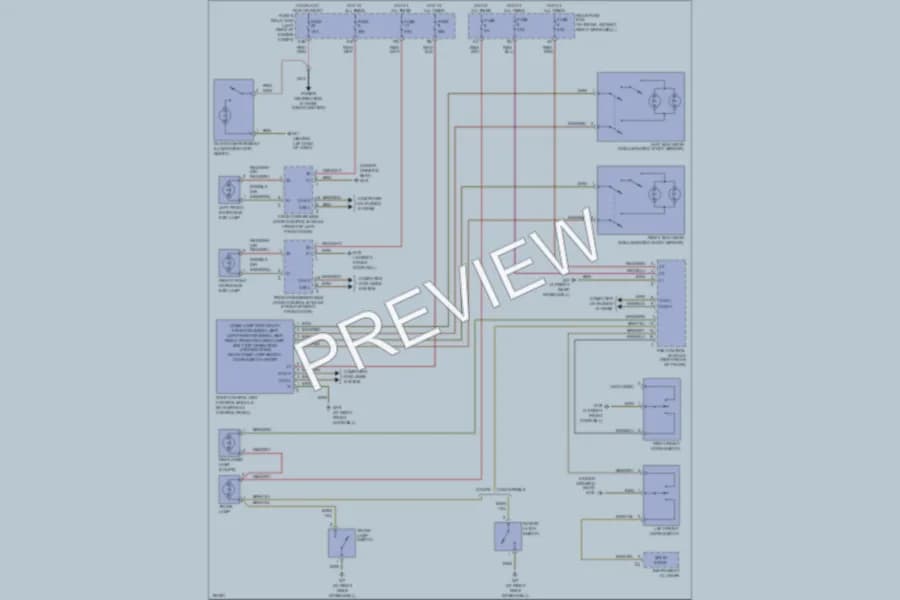 2001 MercedesBenz CLK320 Interior Lights wiring diagram preview