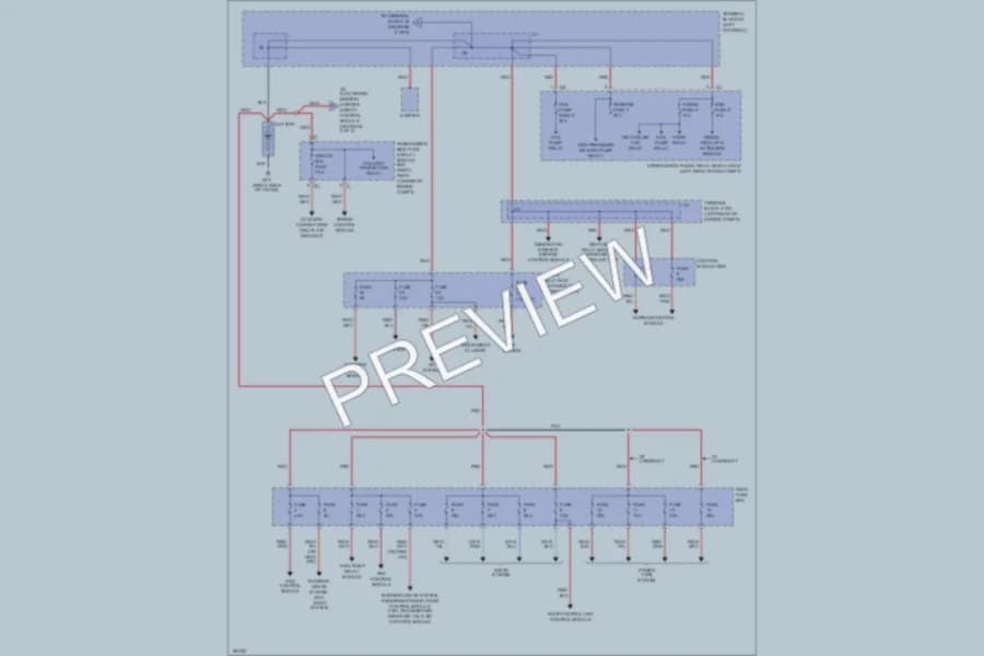 2001 MercedesBenz CLK320 Power Distribution wiring diagram preview