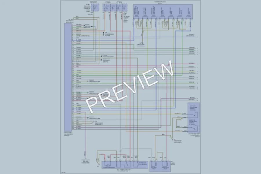 2001 MercedesBenz CLK320 Power Top Sunroof wiring diagram preview