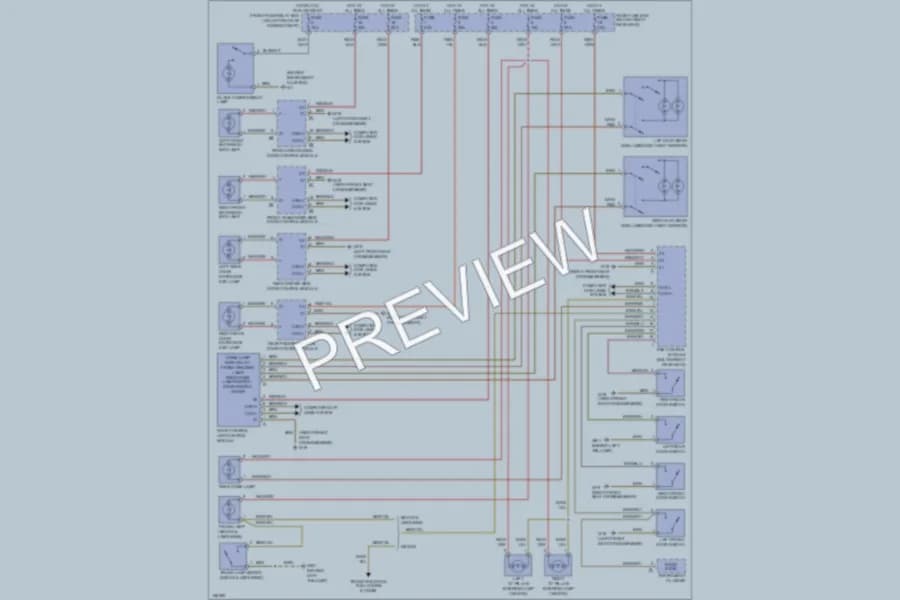 2001 MercedesBenz E320 Interior Lights wiring diagram preview