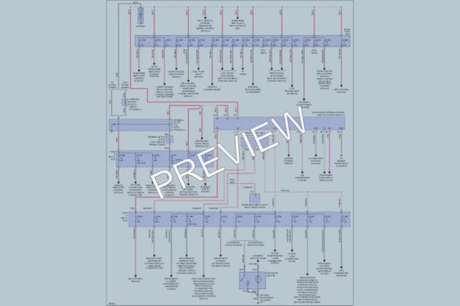 2001 MercedesBenz E320 Power Distribution wiring diagram preview