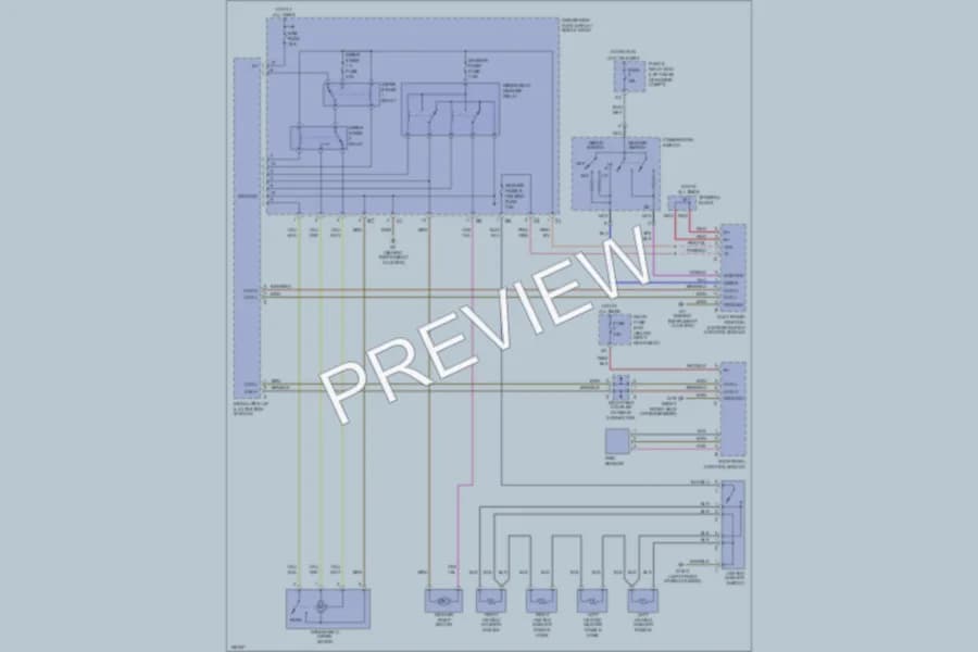 2001 MercedesBenz E320 Wiper Washer wiring diagram preview
