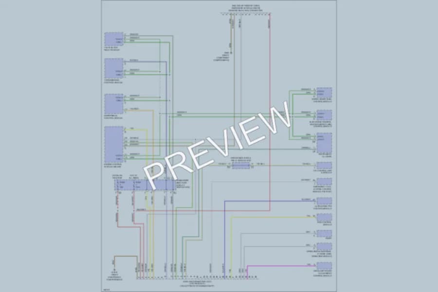 2001 MercedesBenz E430 Computer Data Lines wiring diagram preview