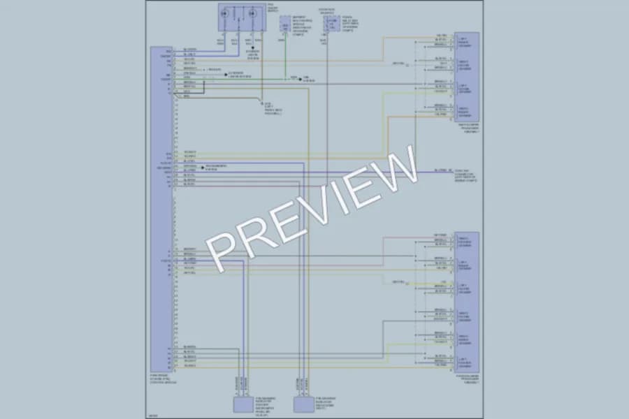 2001 MercedesBenz E430 Navigation wiring diagram preview