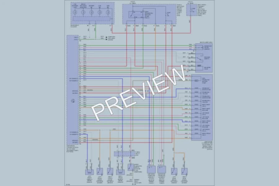 2001 MercedesBenz ML320 Anti Lock Brakes wiring diagram preview