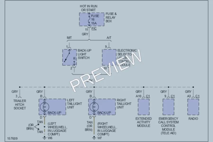 2001 MercedesBenz ML320 Exterior Lights wiring diagram preview
